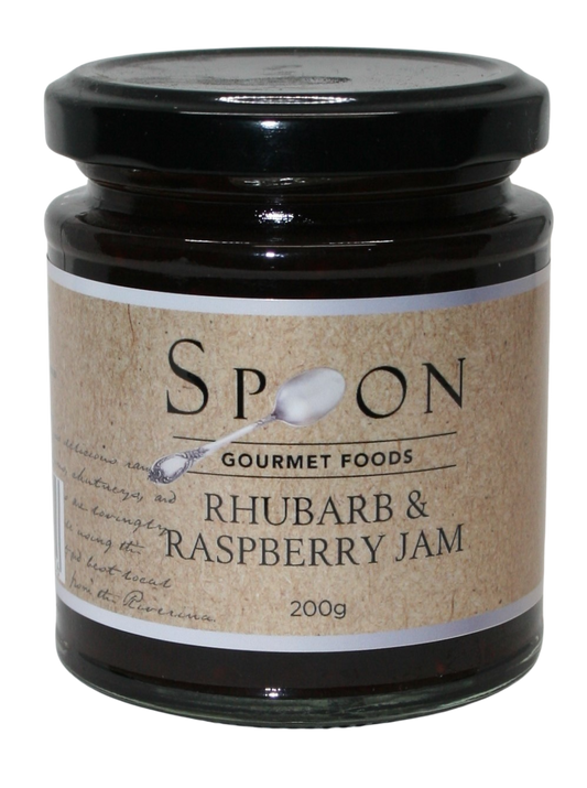 Spoon Rhubarb & Raspberry Jam 200g